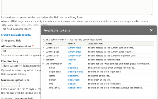 Administration module preview